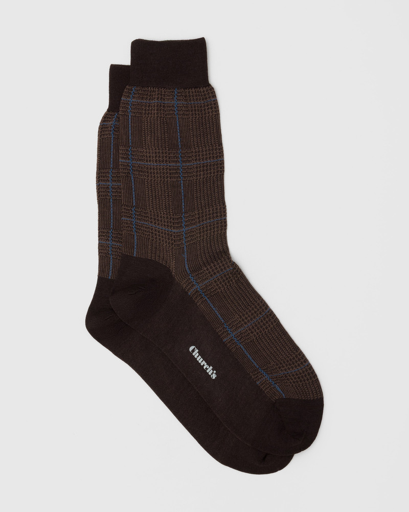 Prince of Wales Wool Socks 1