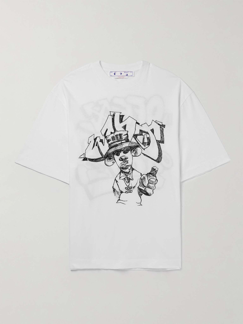 Oversized Embroidered Cotton-Jersey T-Shirt - 1