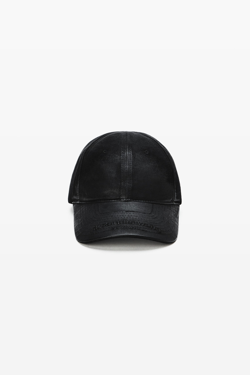 Unisex Logo Embroidered Cap in Coated Cotton 4