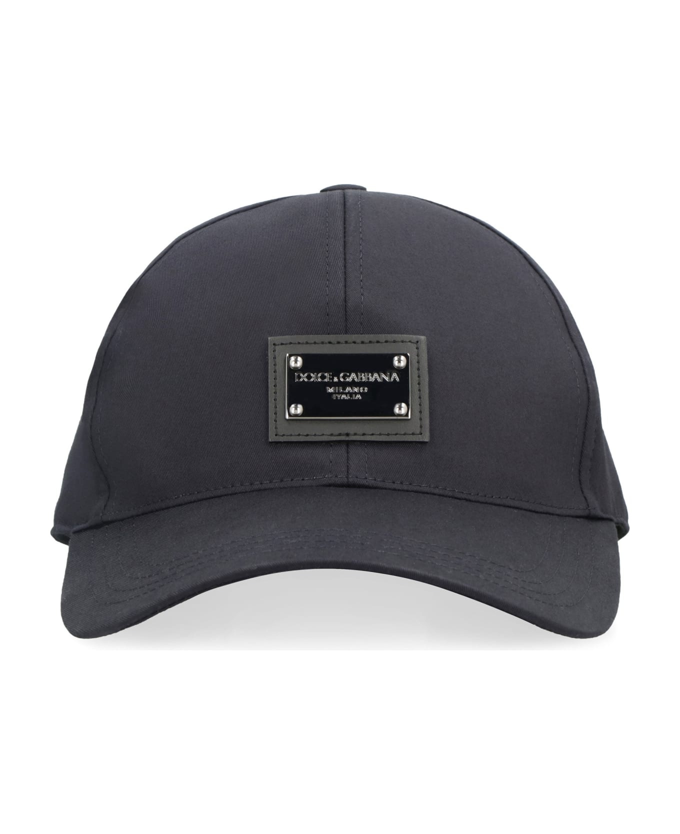 Baseball Cap With Logo Plaque - 2