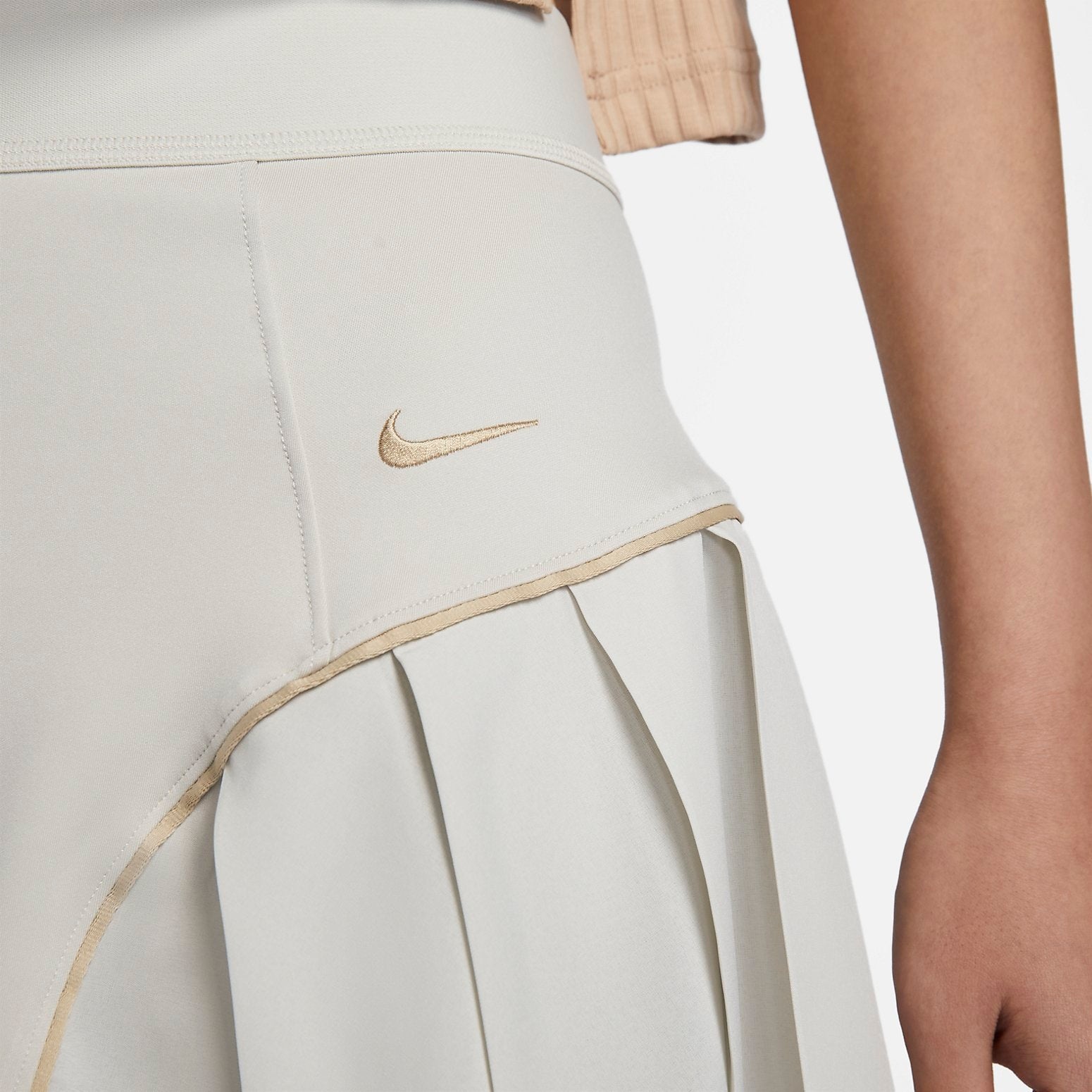 (WMNS) Nike Serena Williams Design Crew Skirt 'Light Bone' FN1932-072 - 4