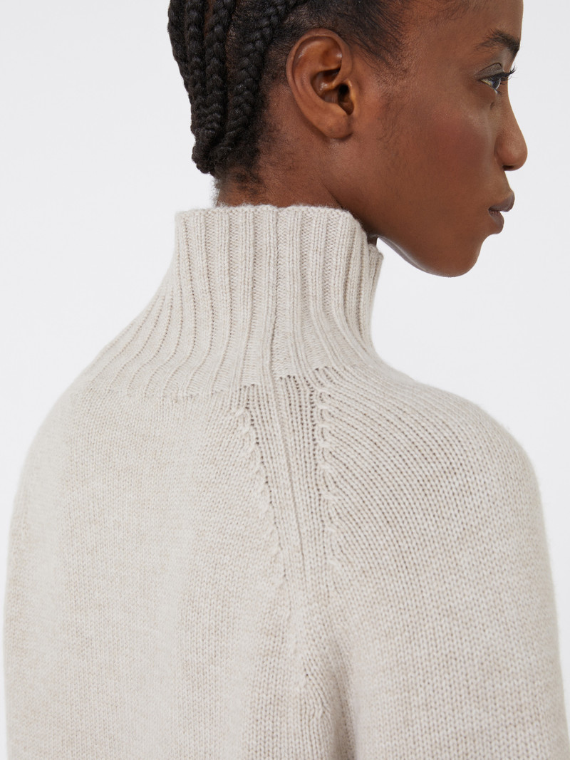 MANTOVA Wool and cashmere yarn polo-neck sweater 5