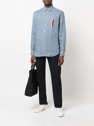 Paul Smith Artist Stripe linen shirt outlook