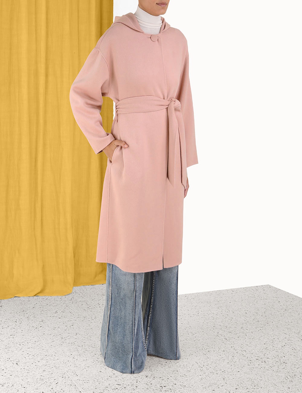 LUMINOSITY FELTED HOODED COAT - 3