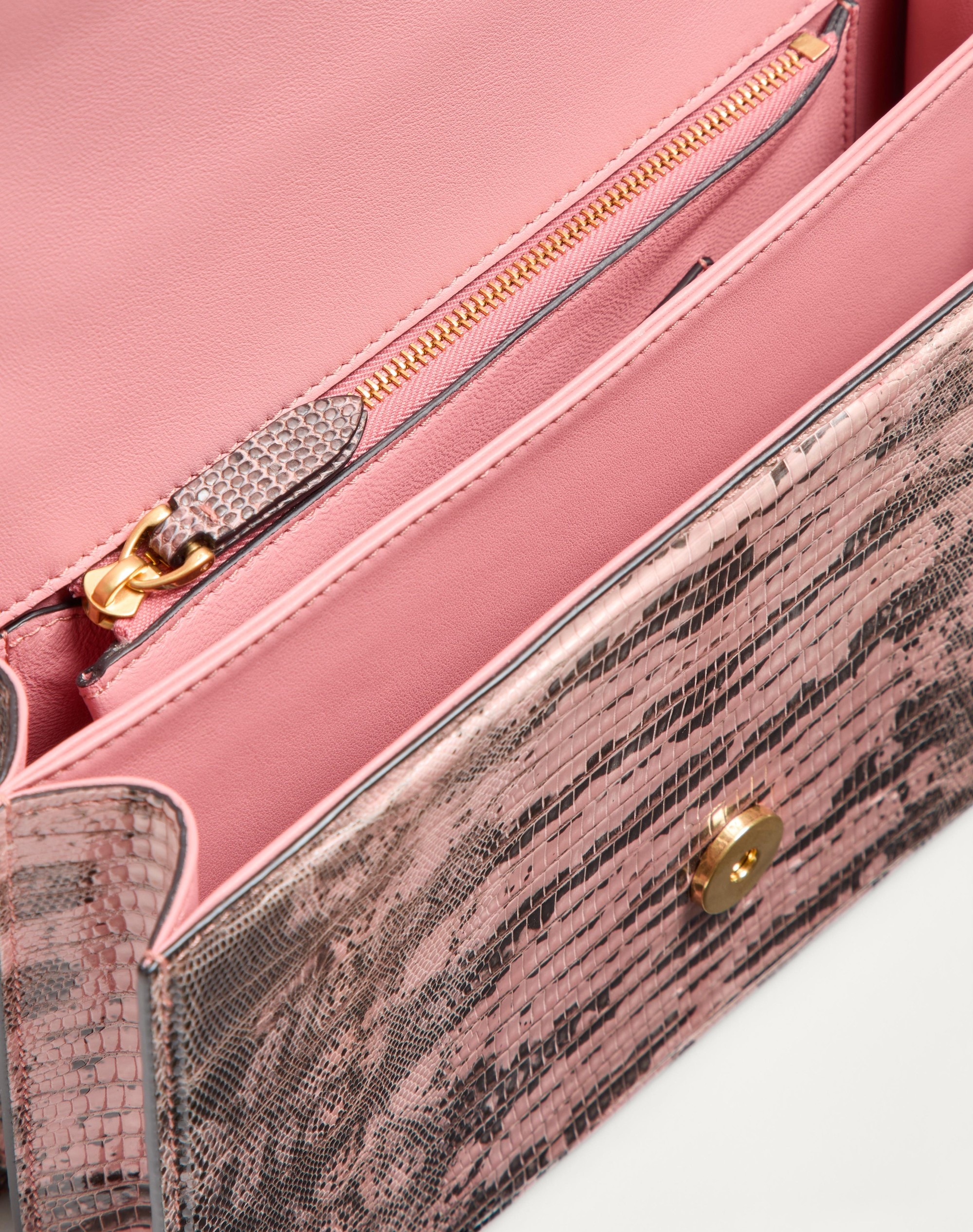 VALENTINO GARAVANI VAIN SHOULDER BAG IN TEJUS - 6
