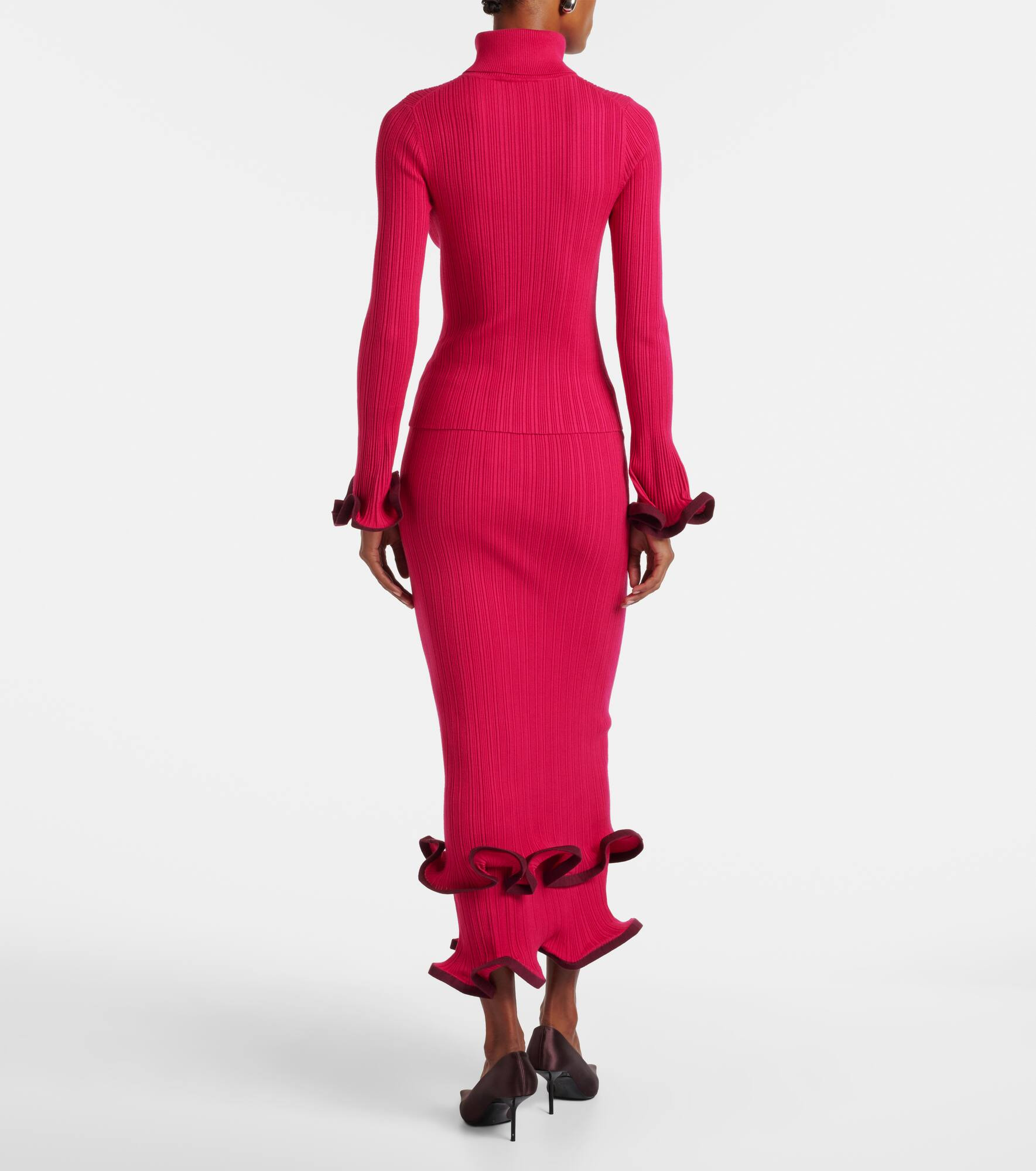 Lola ruffled turtleneck sweater - 3