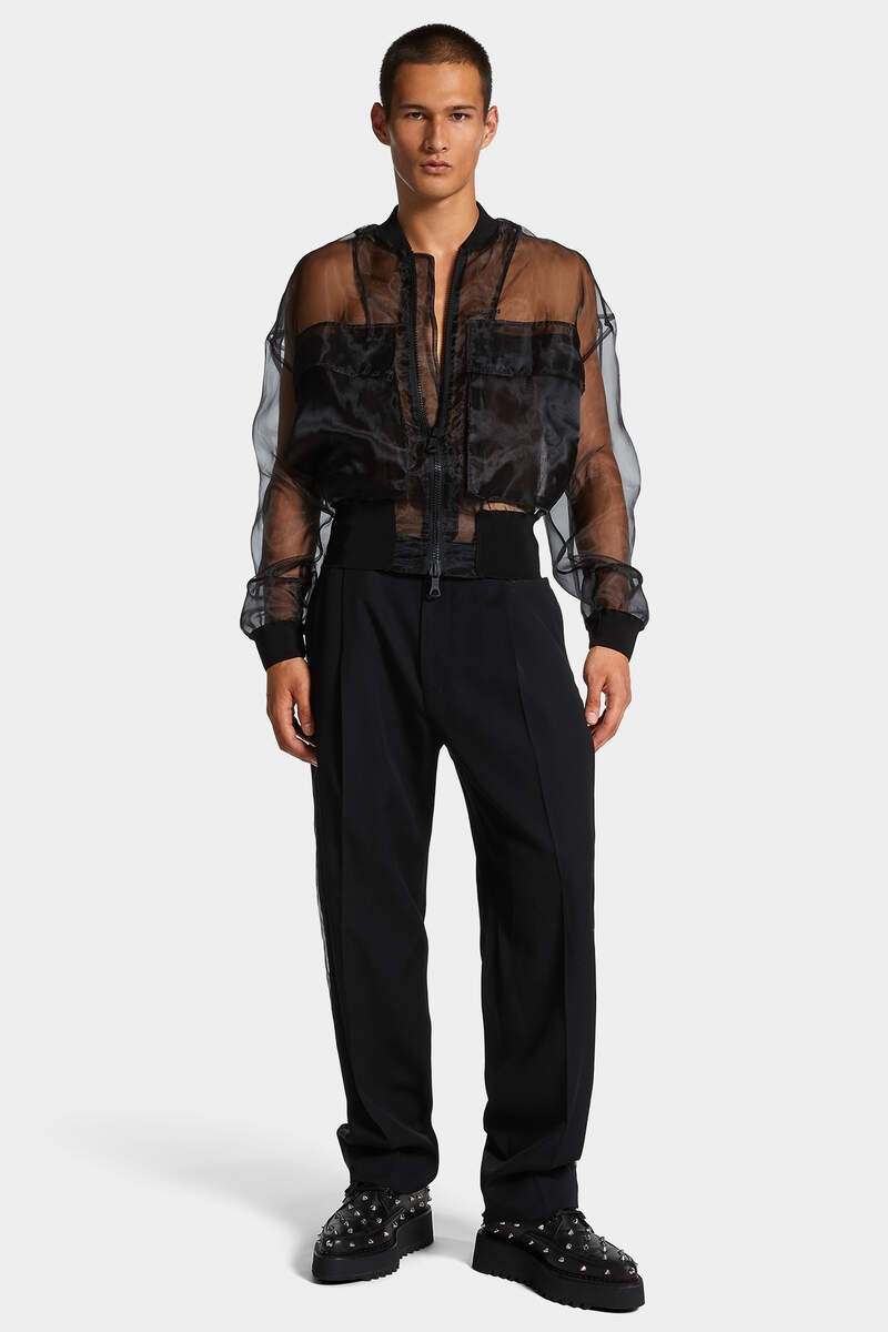 SEE-THROUGH RELAXED PANT - 3