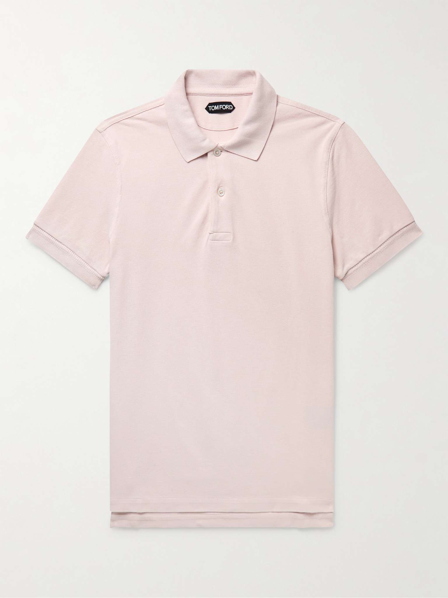 TOM FORD Garment-Dyed Cotton-Piqué Polo Shirt | REVERSIBLE