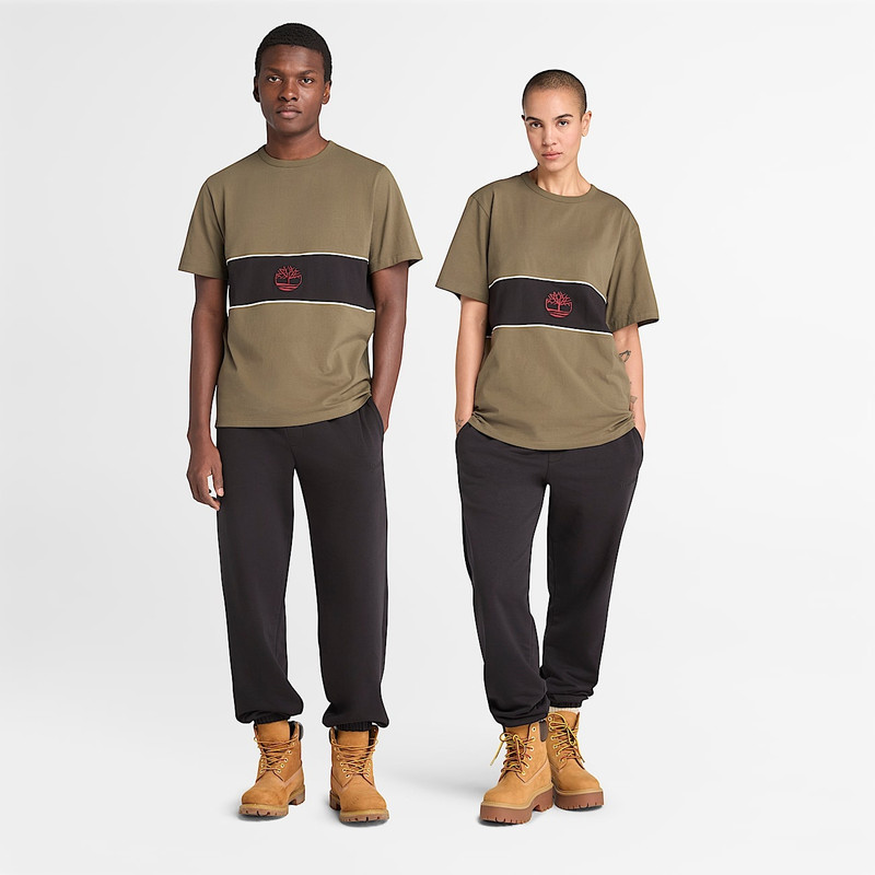 Timberland Cut-and-Sew Short-Sleeve T-Shirt outlook