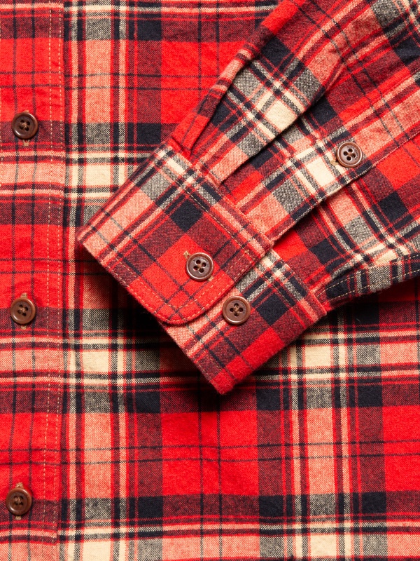 Filip Flannel Shirt Red - 6