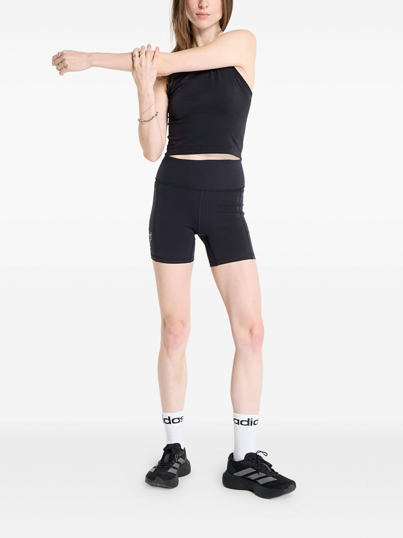 Under Armour high-waisted bull logo shorts outlook