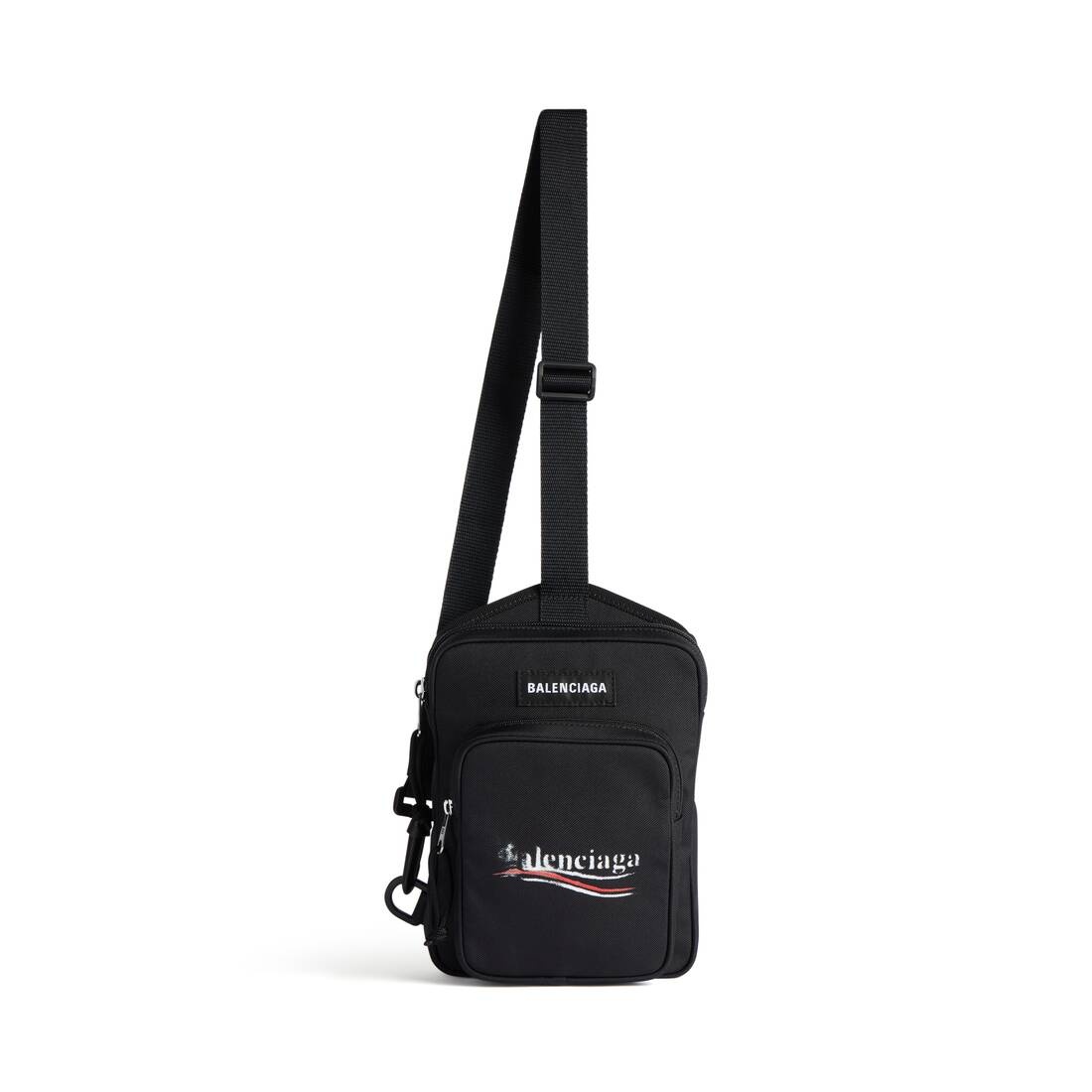 Men's Explorer Crossbody Messenger Bag in Black - 4