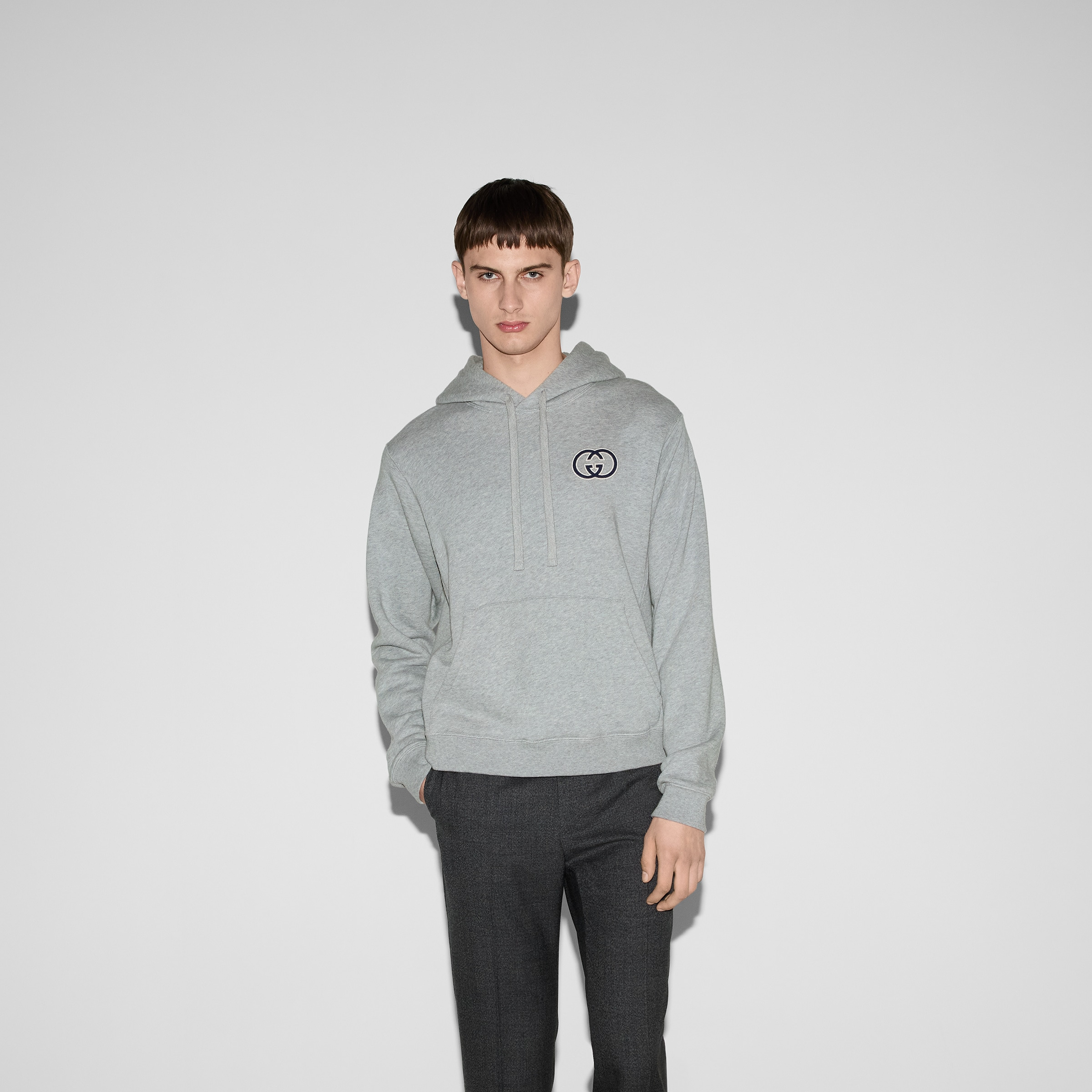 Cotton jersey hooded sweatshirt - 3