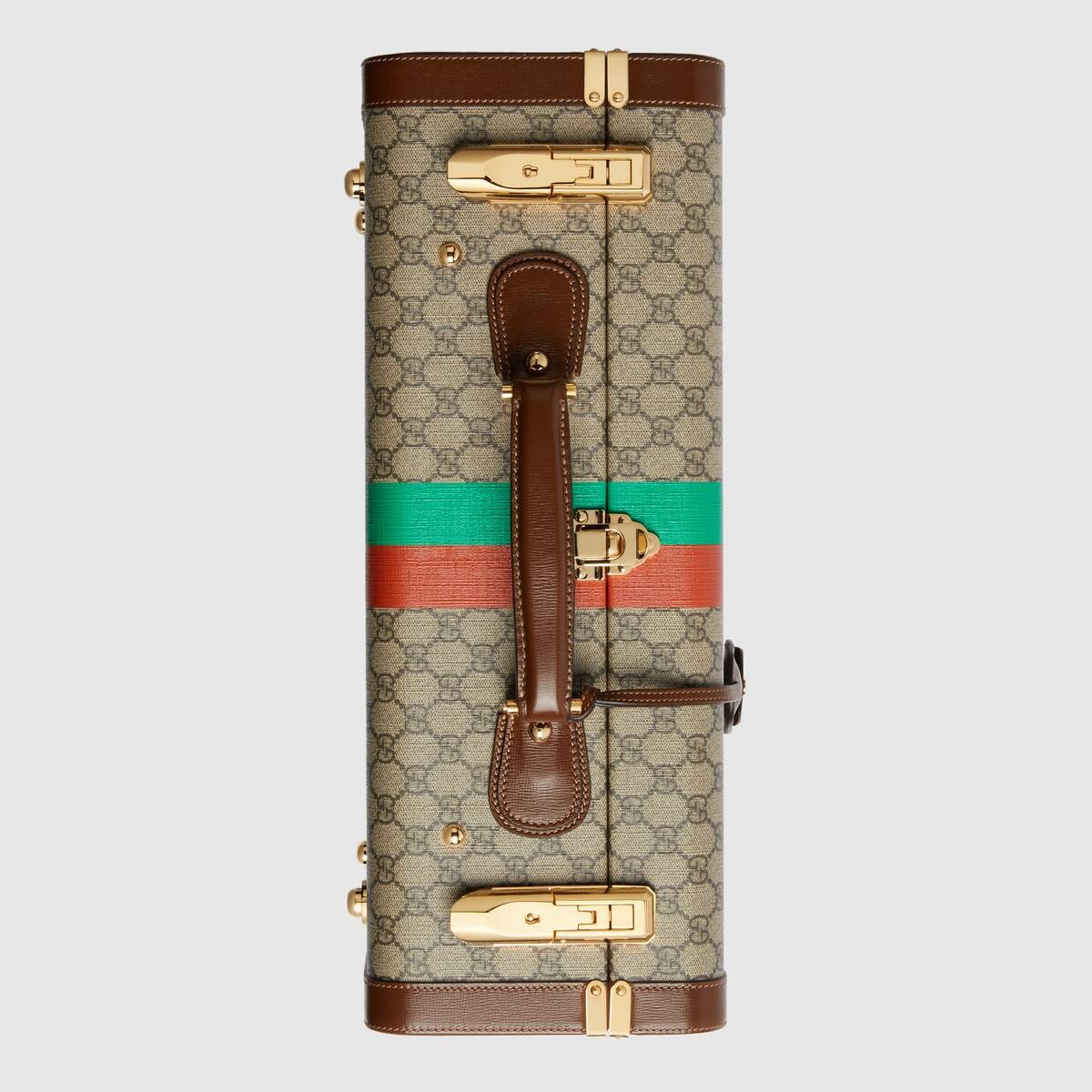 'Fake/Not' print medium suitcase - 6