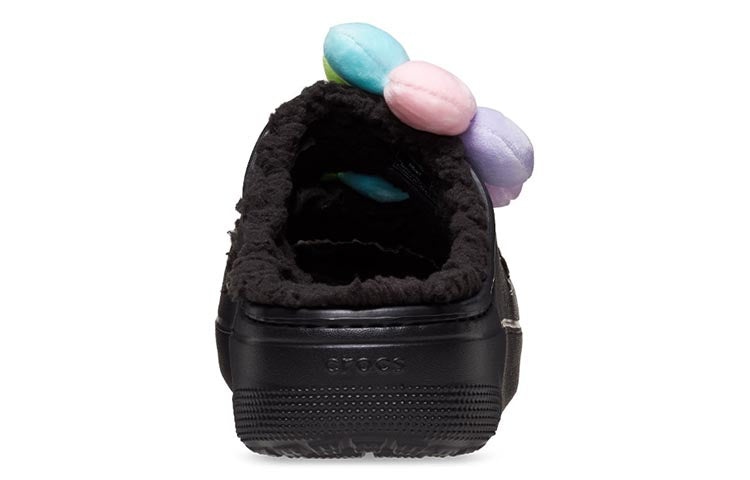 (WMNS) Crocs Classic Cozy Daisy Clogs 'Black Multi' 209240-001 - 5