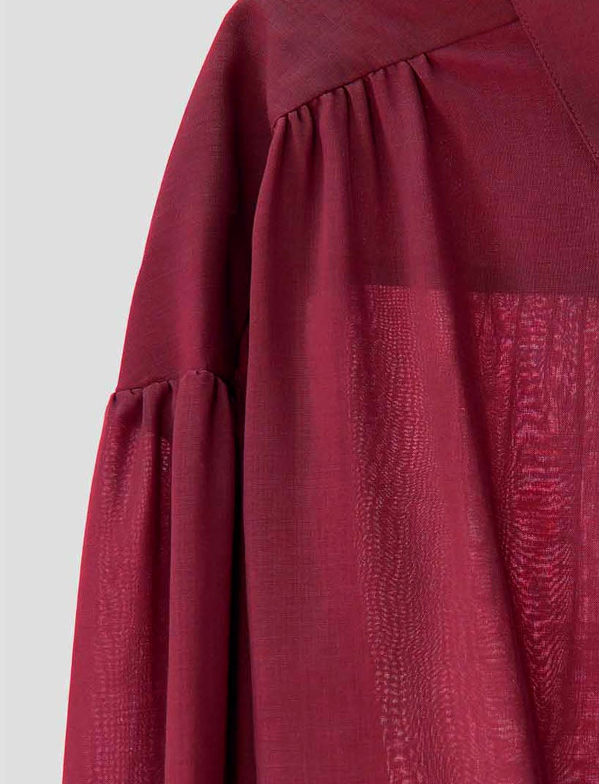 Anais Wool Voile Blouse - 5