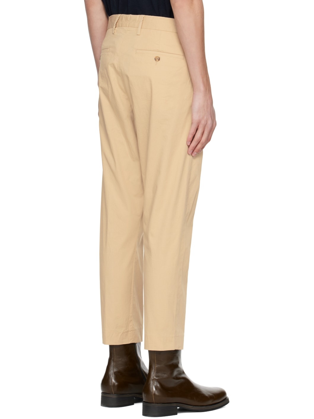 Beige Bill 1449 Trousers - 3