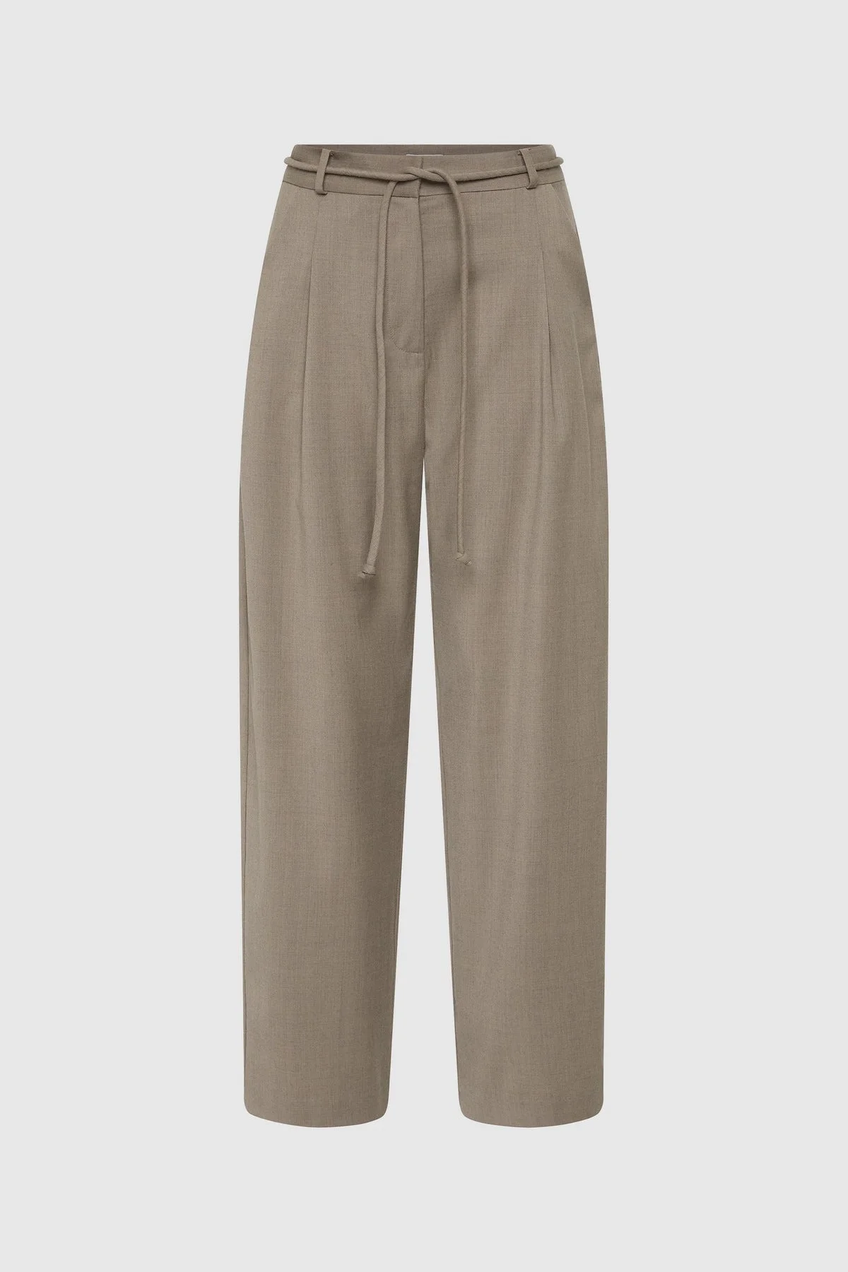 Tailored Barrel Pants - Light Taupe - 1