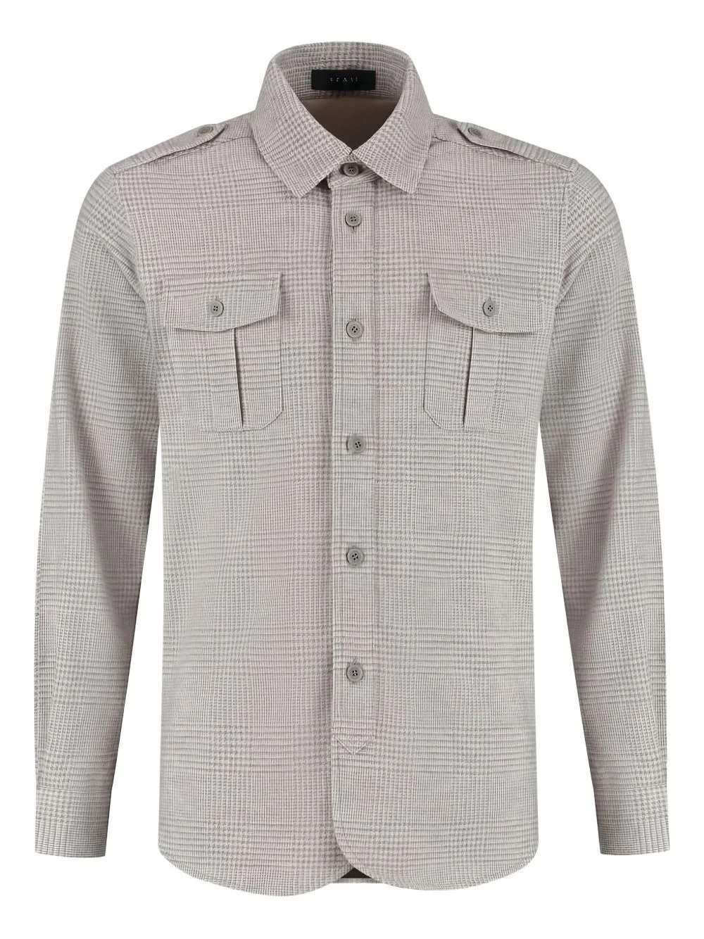 checked shirt jacket - 1