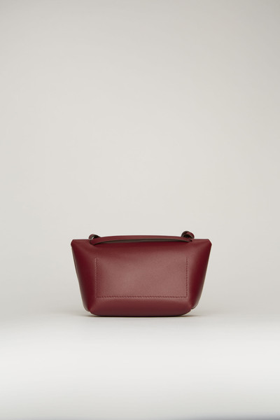 Acne Studios Mini purse burgundy outlook