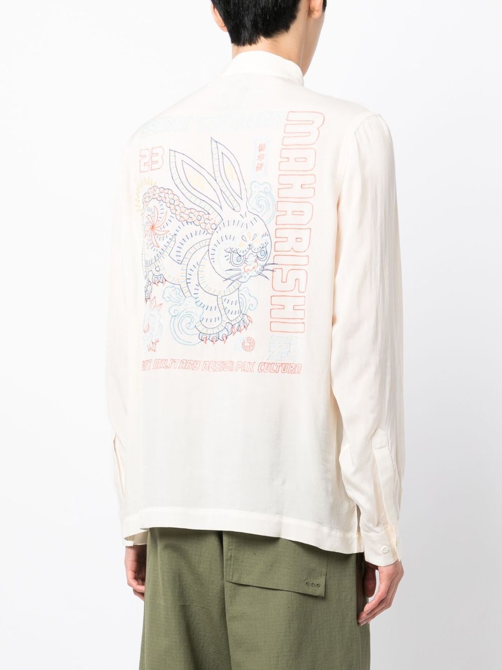 Year of the Rabbit-embroidered shirt - 4