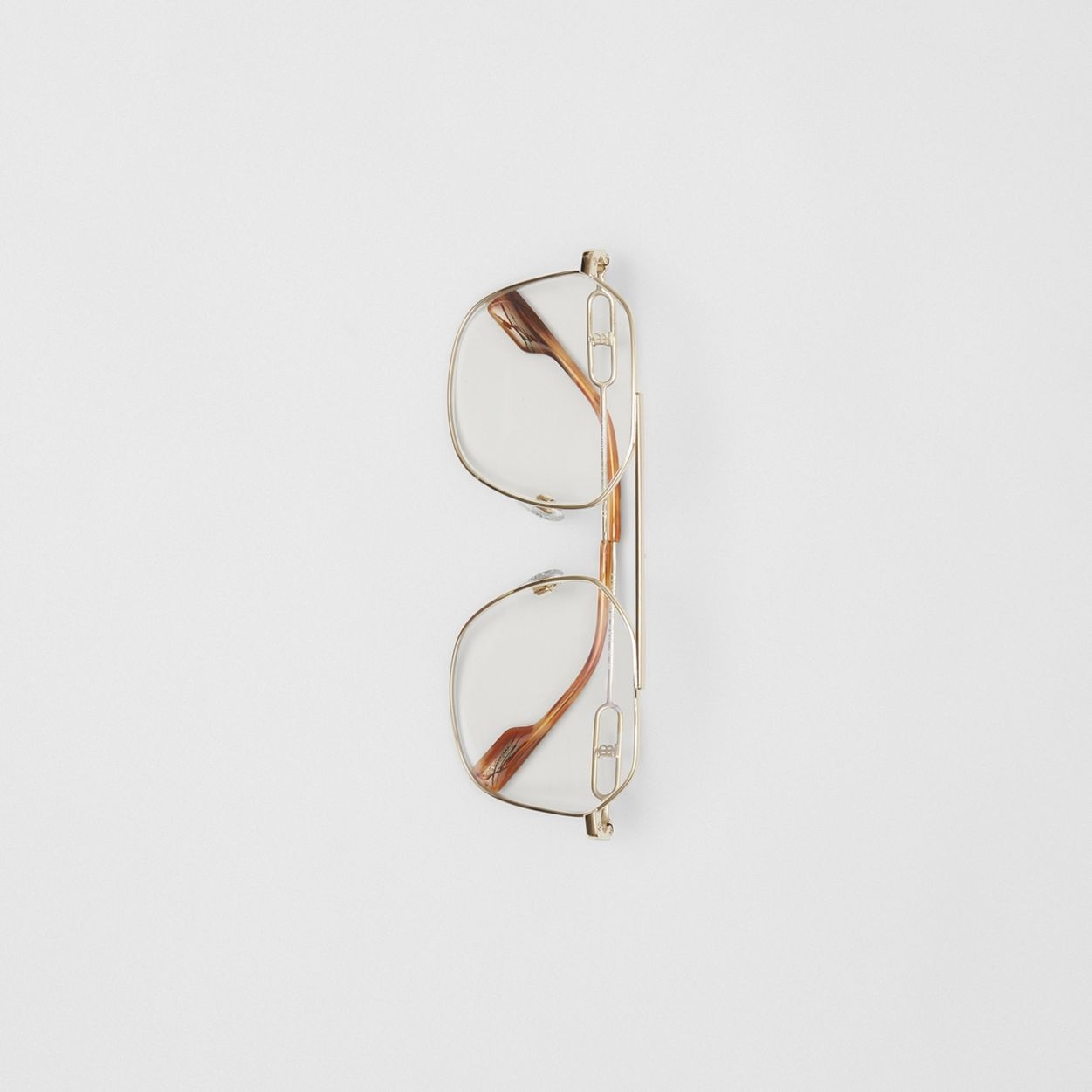 Chain-link Detail Geometric Blue Light Glasses – Online Exclusive - 4