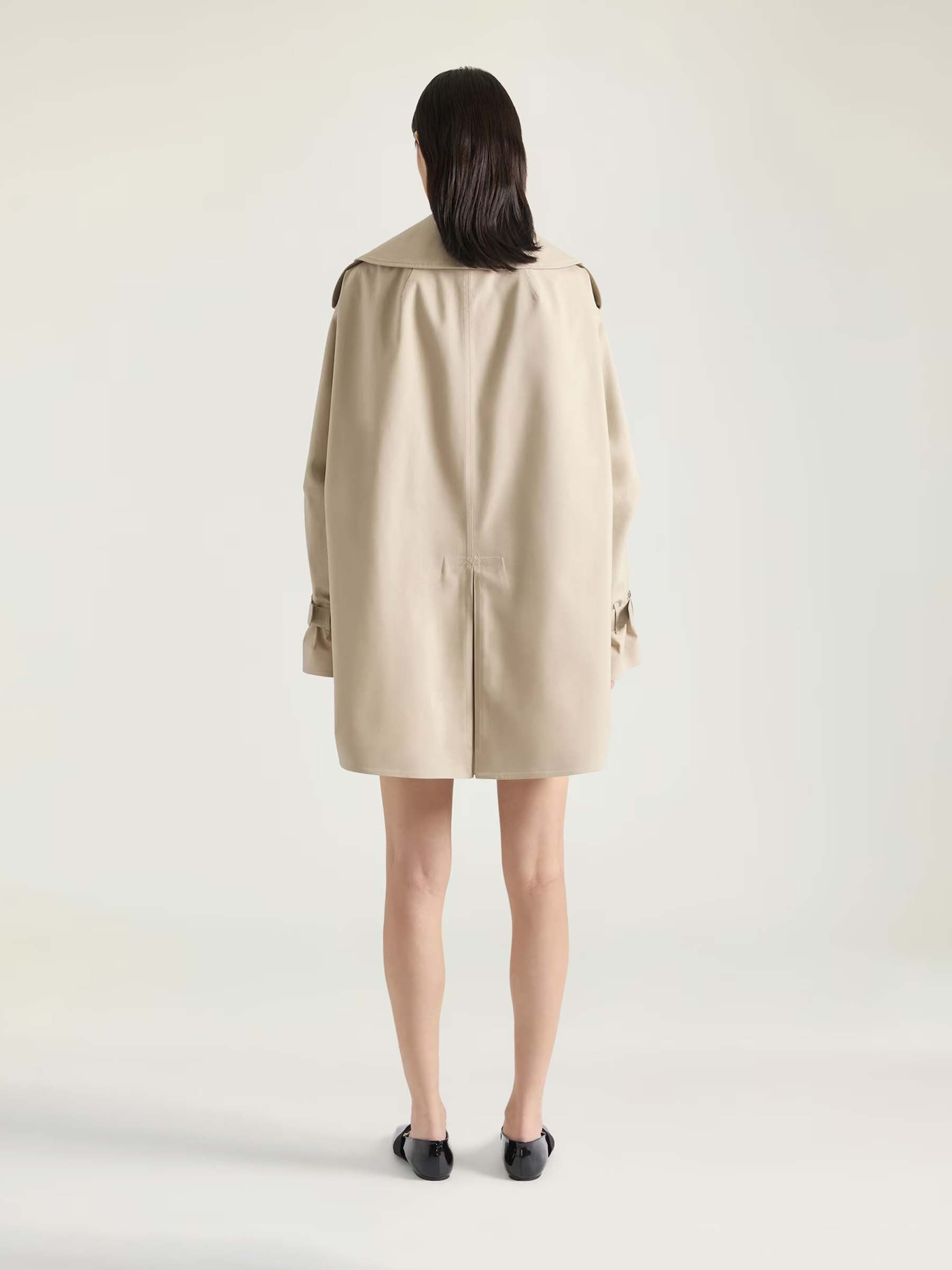 SHORT COCOON COAT - 3