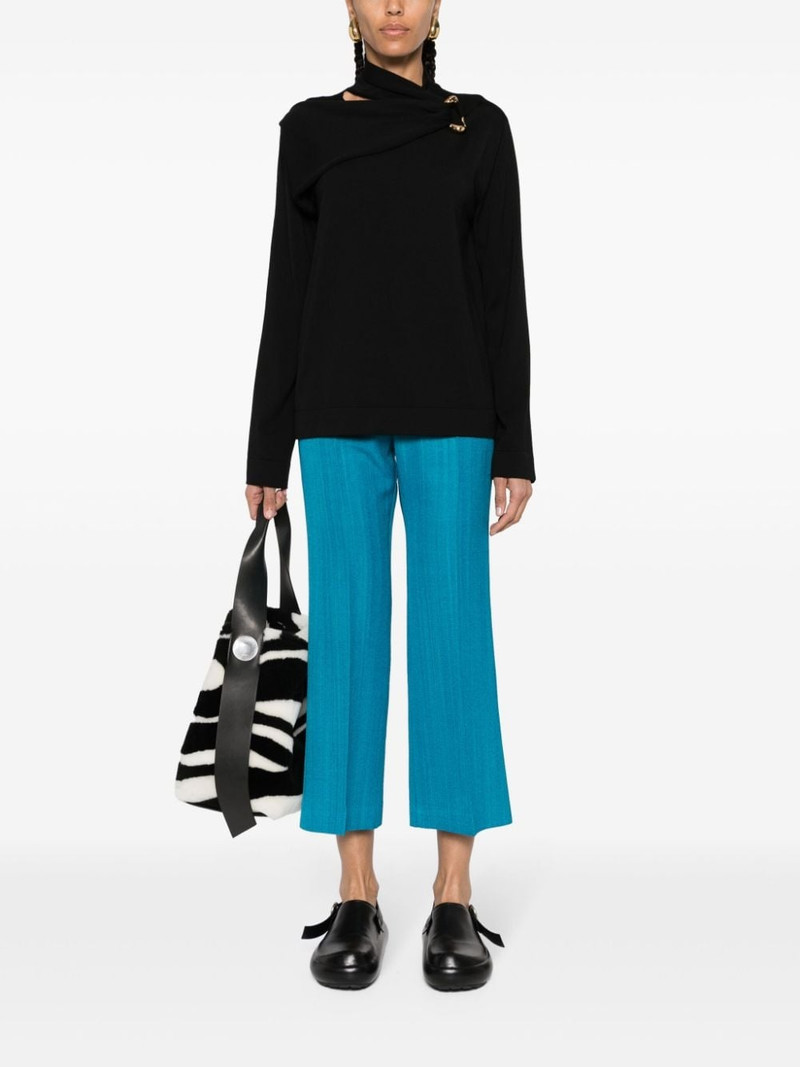 Jil Sander scarf-detailed knit top outlook