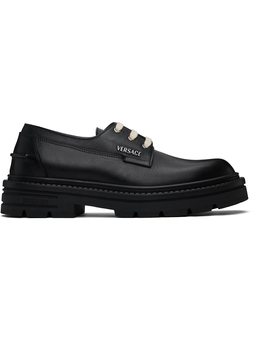 Black Adriano Lace-Up Derbys - 1