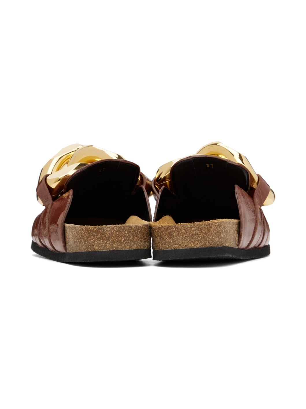 Tan Chain Mules - 2