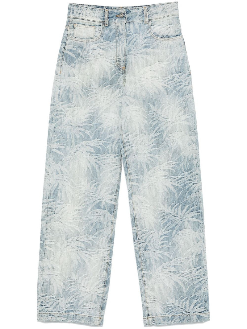palms jacquard jeans 1