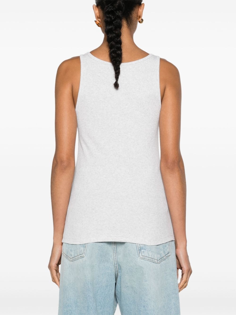 ribbed cotton tank top - 4