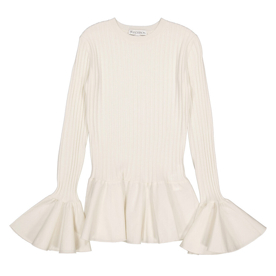 JW Anderson Contrast Woven Hem Knit Top - 5