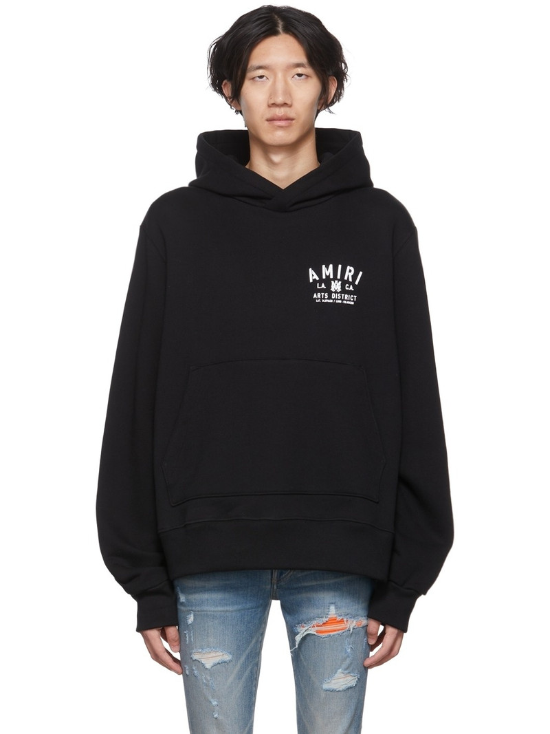 Black Stencil Hoodie - 1