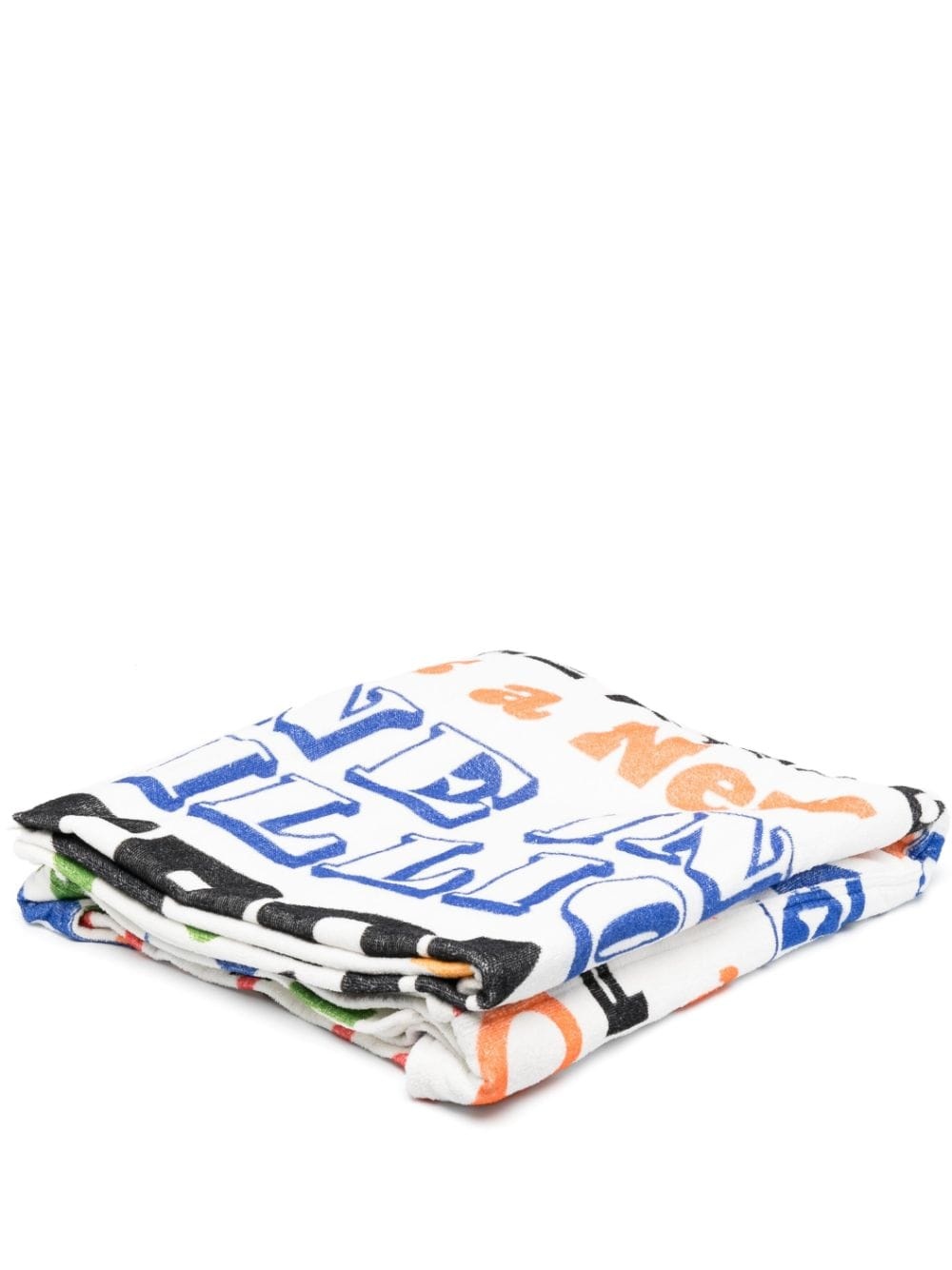 slogan-print towel tote bag - 1