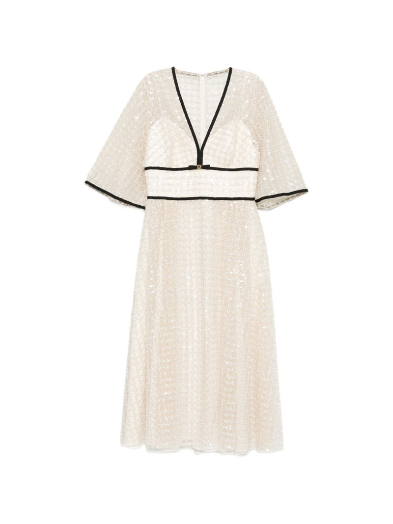 V-neck embellished dress 1