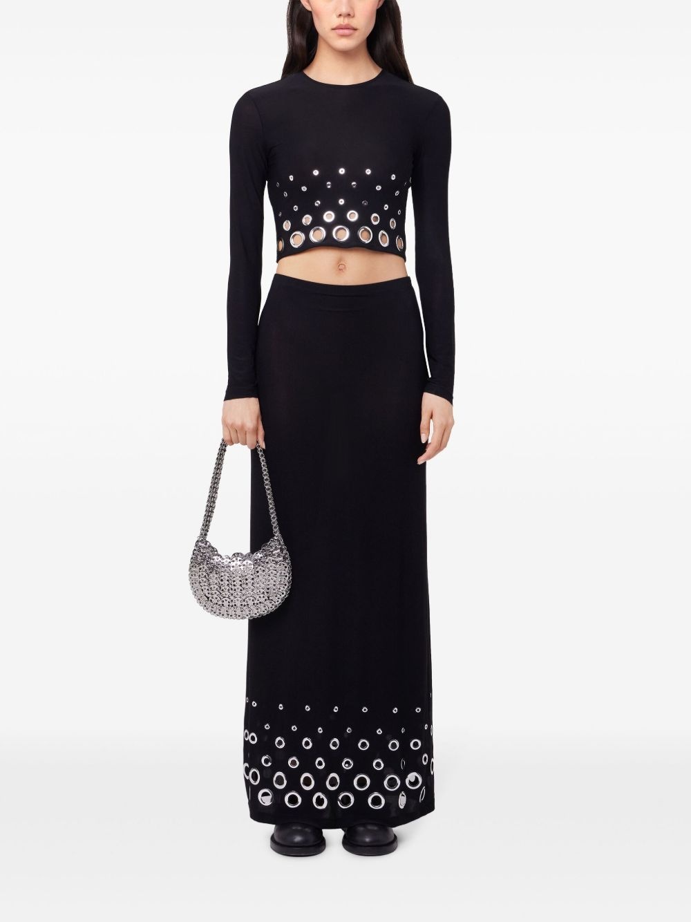 jersey maxi skirt - 2