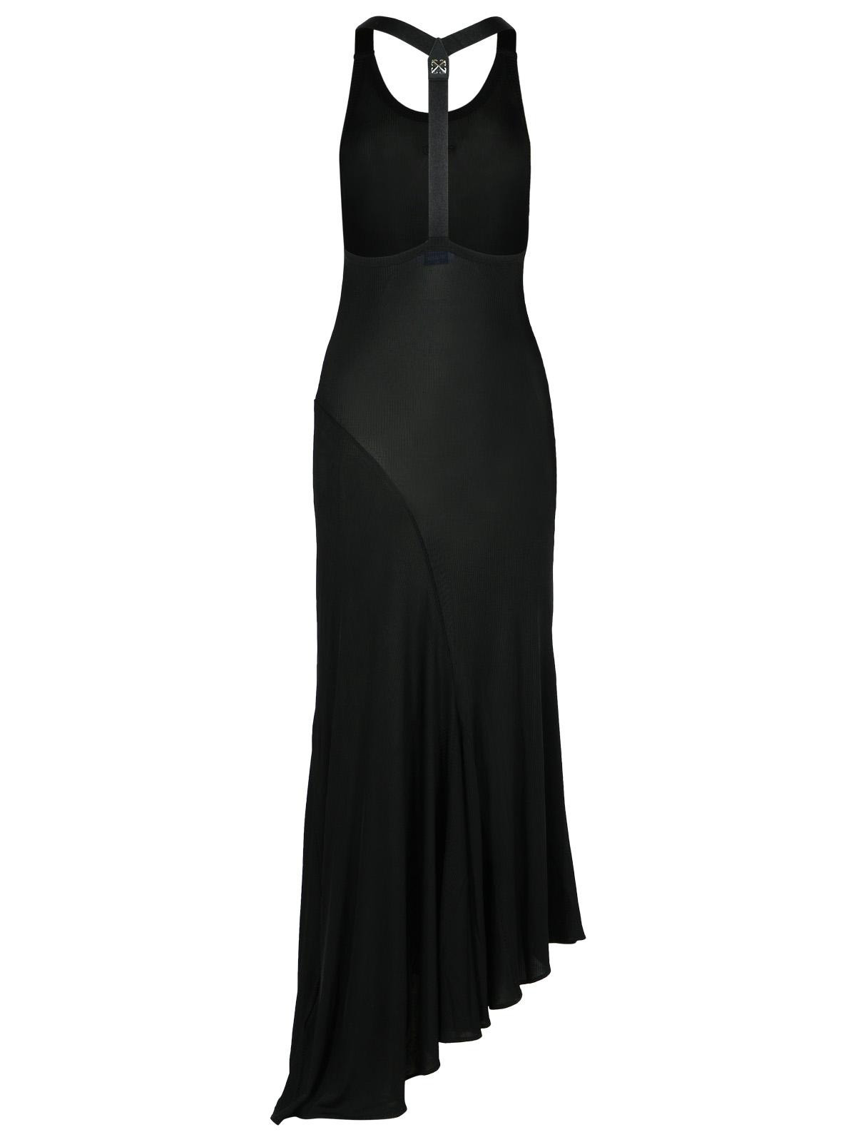 Off-White Black Viscose Dress Women - 3