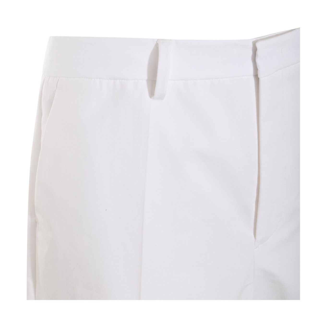 white wool bermuda shorts - 2
