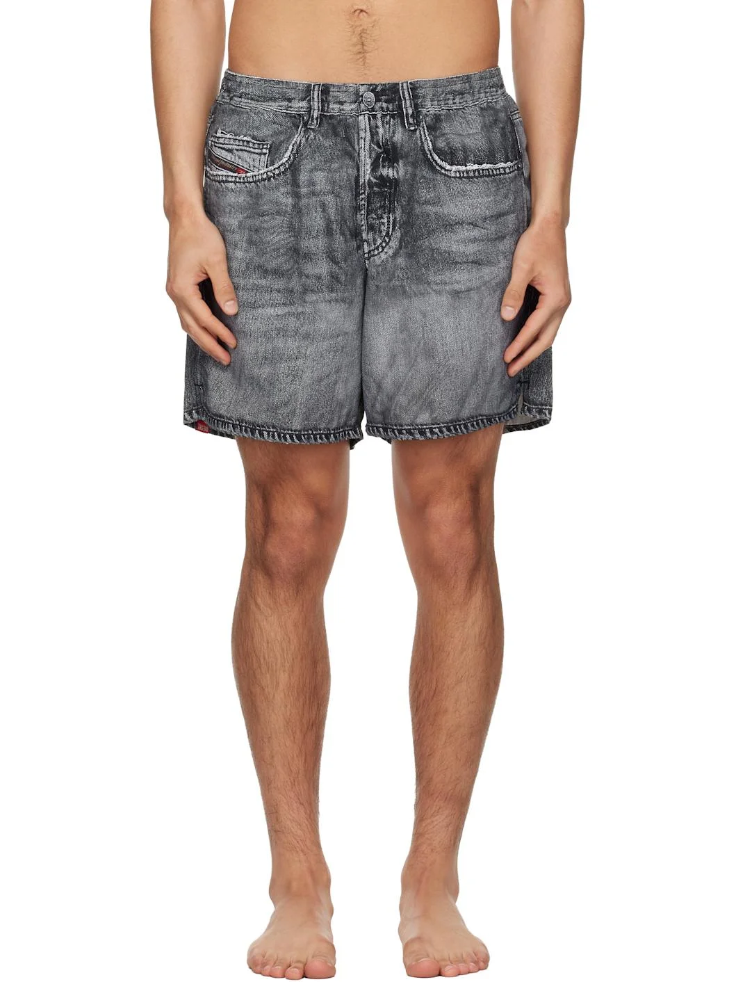 Gray Soccer-41-Dnm Swim Shorts - 1