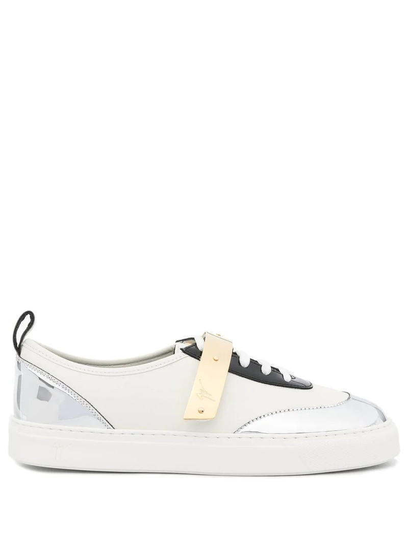 strap-detail low-top sneakers 1