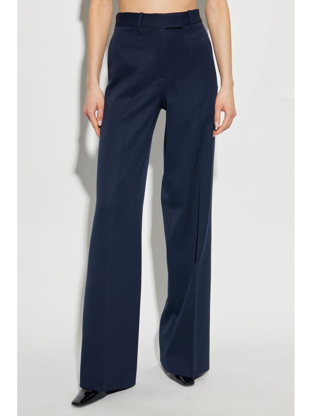 virgin-wool palazzo pants - 3