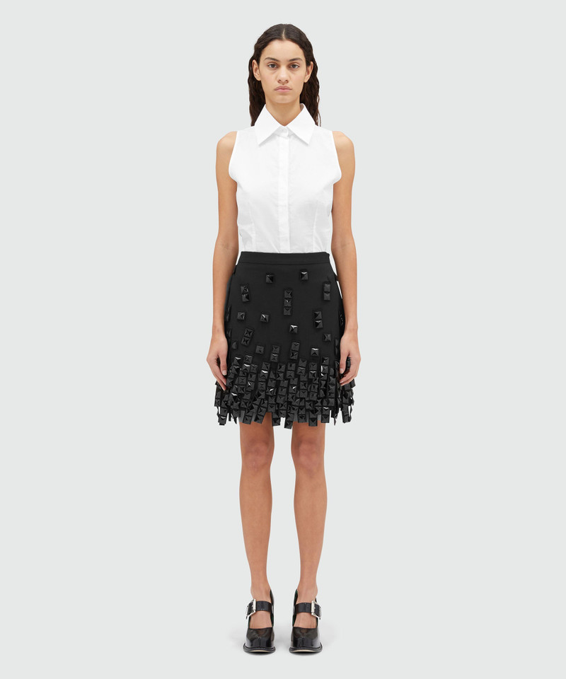 MSGM Short skirt with maxi studs outlook