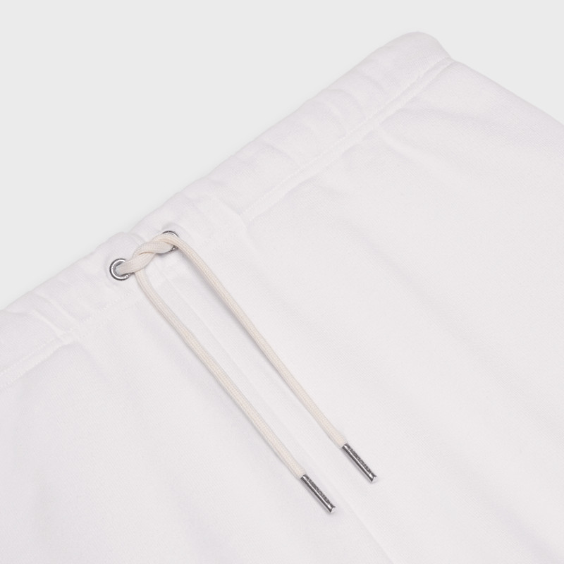 CELINE EMBROIDERED SHORTS IN COTTON FLEECE 3