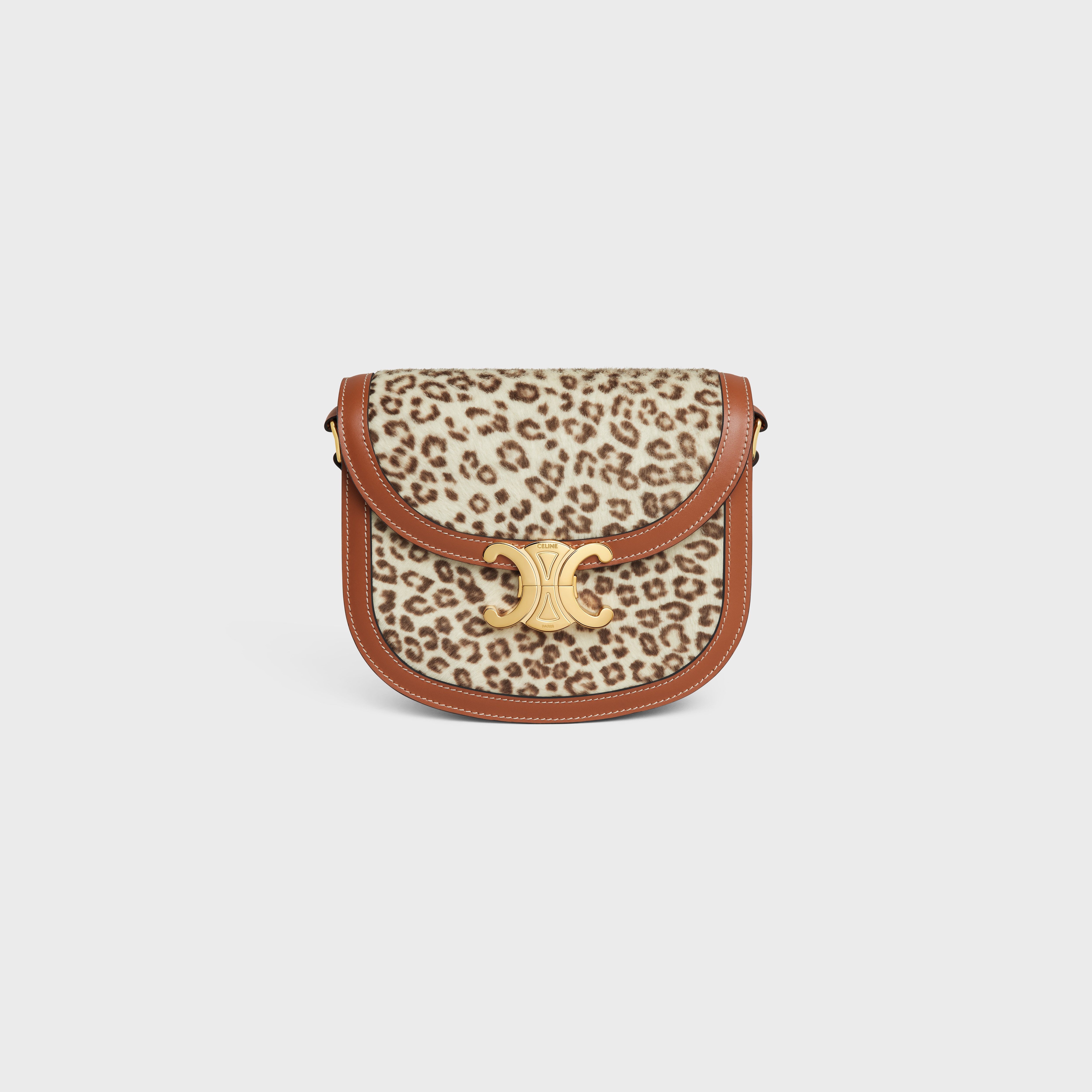 BESACE CLEA in PONY CALFSKIN WITH LEOPARD PRINT - 1