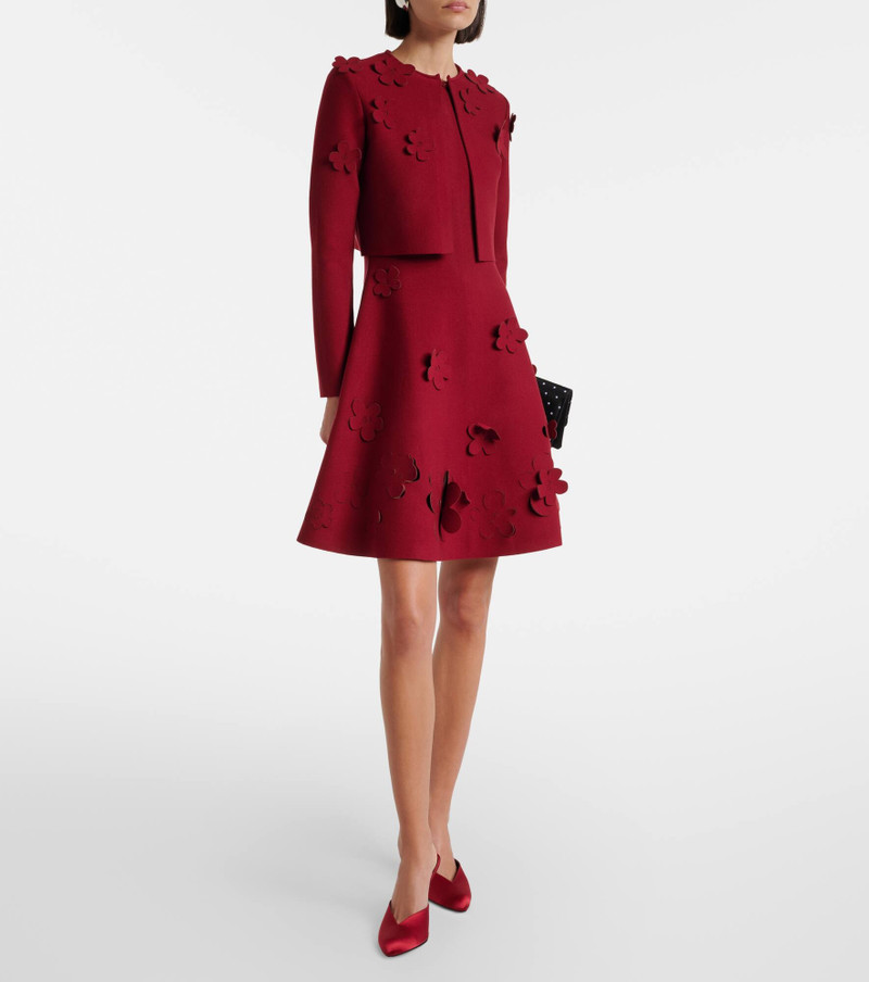 Oscar de la Renta Floral cropped cardigan outlook