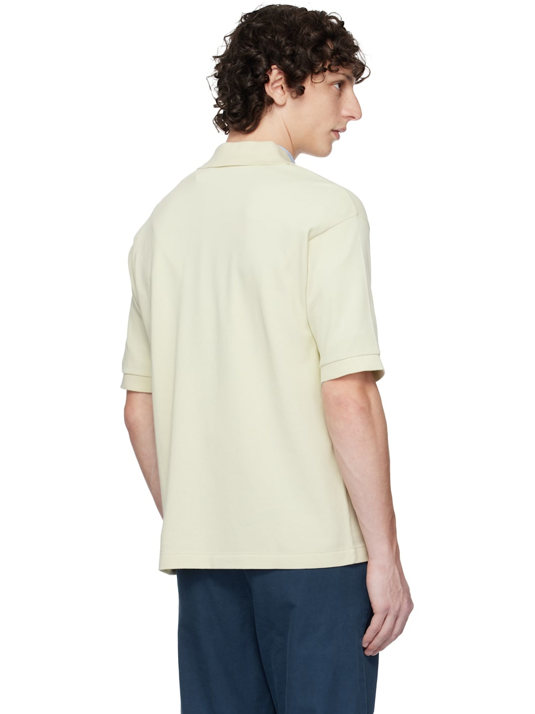Green Pima Cotton Heavy Pique Polo - 3
