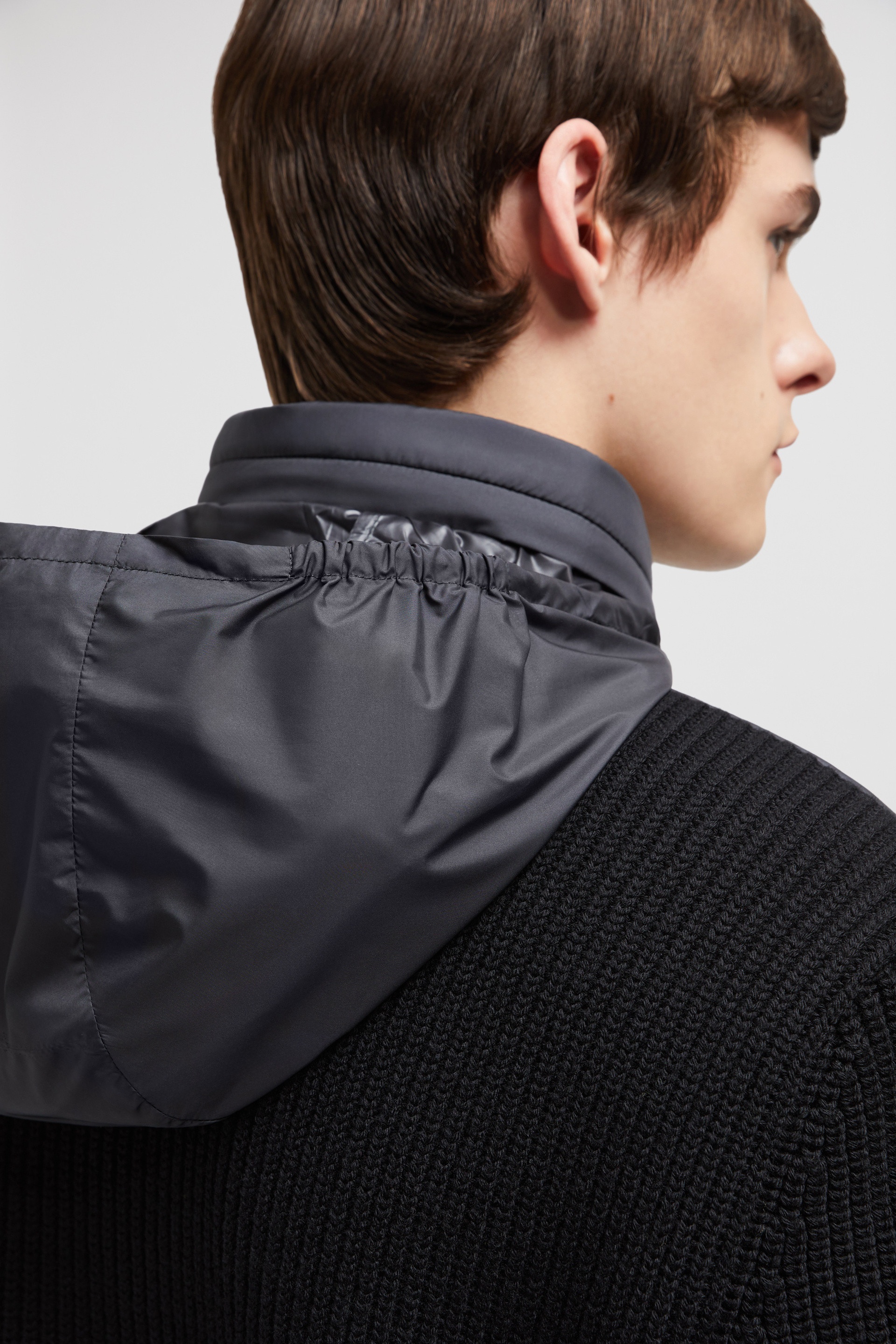 Moncler Padded Wool Zip-Up Hoodie | REVERSIBLE