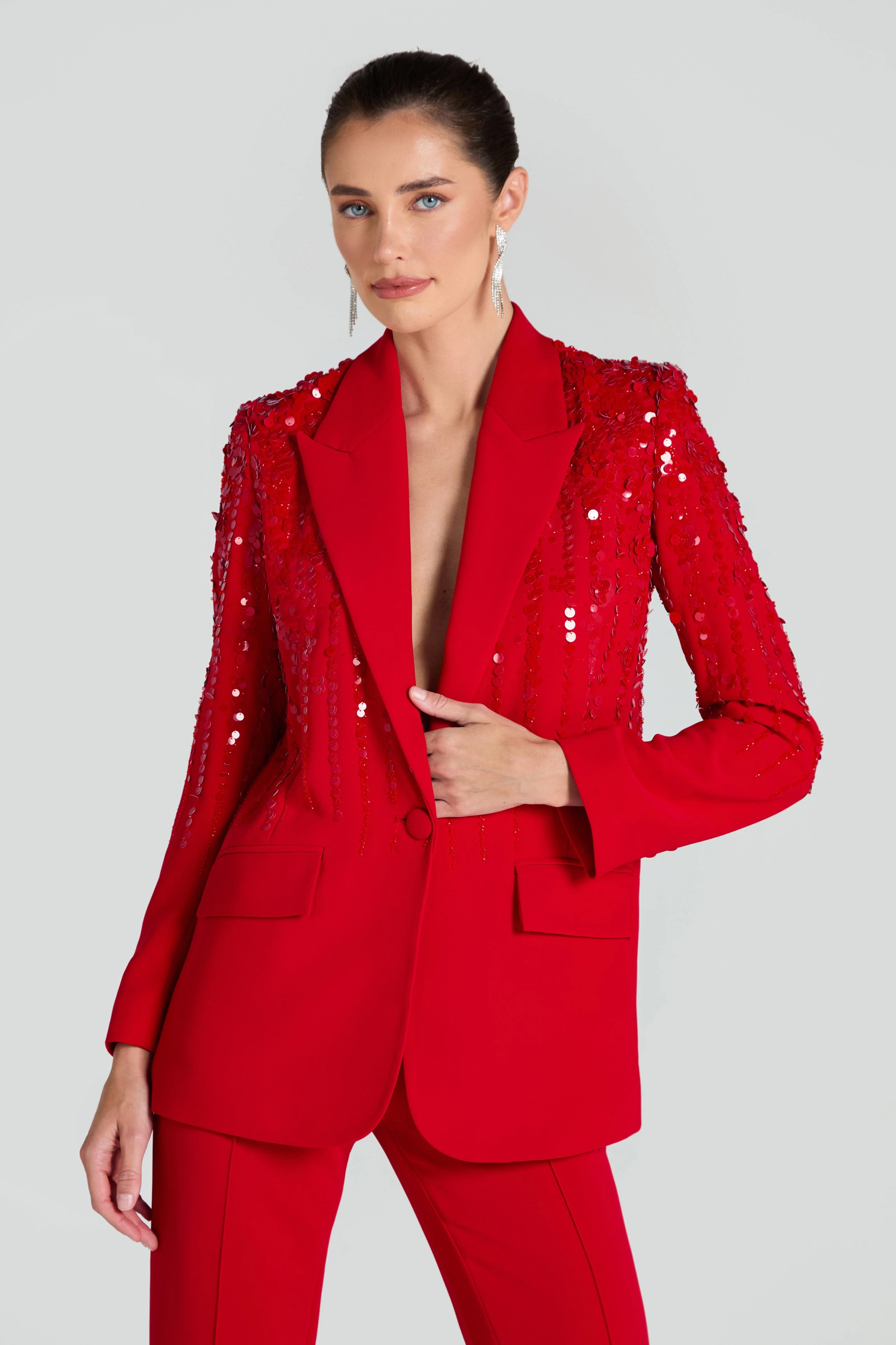 Lucille Red Blazer - 1