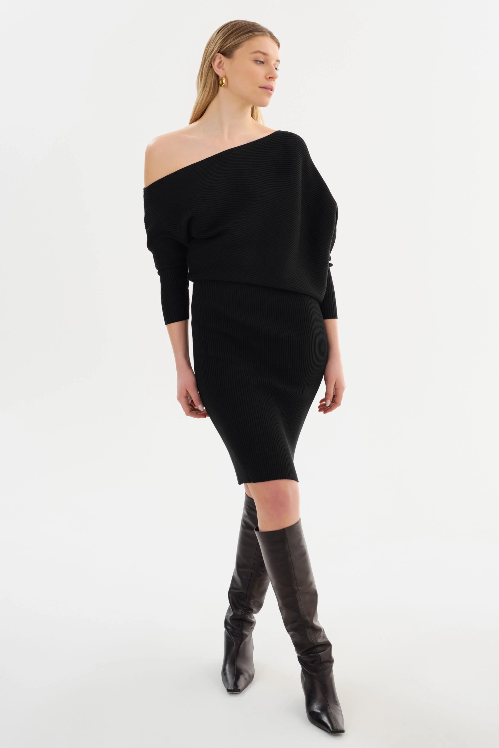ZENOBIA | Knit Midi Dress - 1